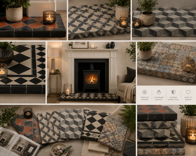 Tiled hearths category from The Fireplace & Stove Co.