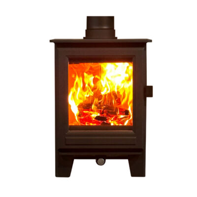 Clock Sudbury Compact Classic wood burning stove from The Fireplace & Stove Co.