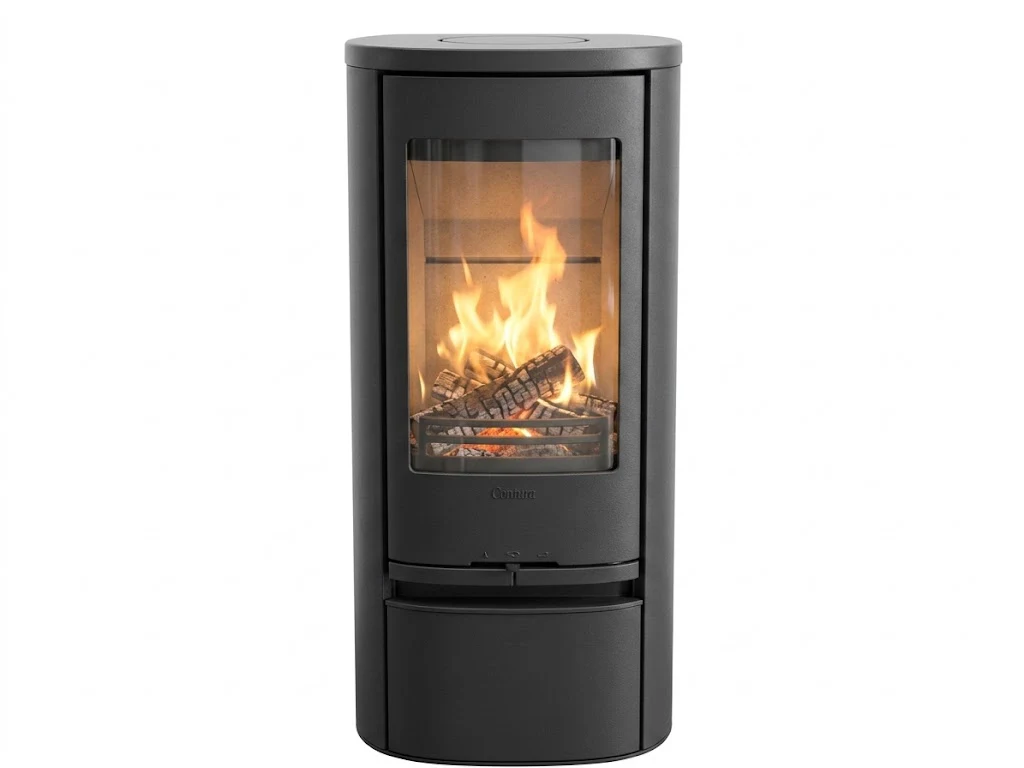 Contura 810 Style with the optional cupboard base