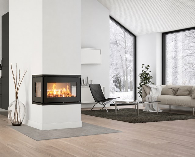 Prestige C three-sided insert within an open-plan room divider