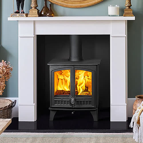 Hunter Herald 5 double door wood burning stove from The Fireplace & Stove Co.