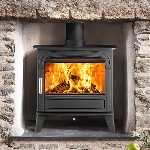 Hunter Westleigh 5 Slimline single door wood burning stove from The Fireplace & Stove Co.