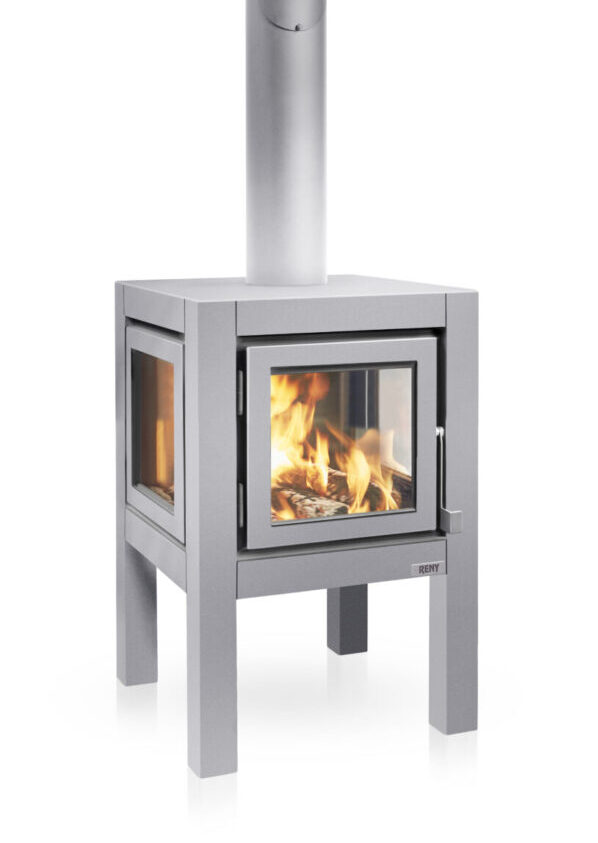 RB73 Quaruba L matt stainless steel outdoor fire from The Fireplace & Stove Co.