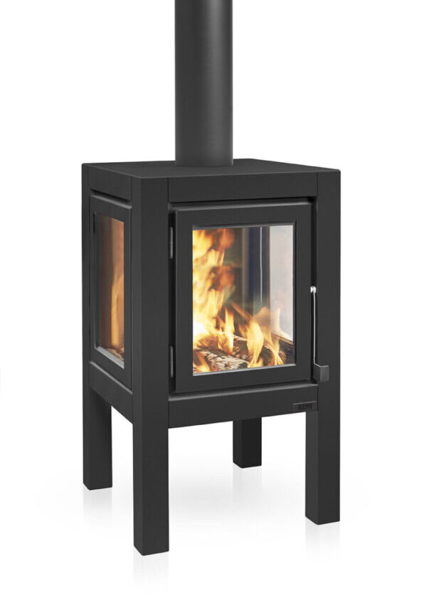 RB73 Quaruba XL black stainless steel outdoor fire from The Fireplace & Stove Co.