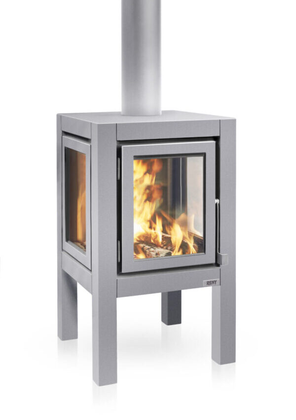 RB73 Quaruba XL matt stainless steel outdoor fire from The Fireplace & Stove Co.