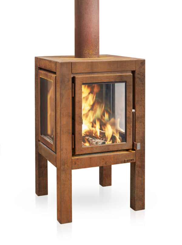 RB73 Quaruba XL outdoor fire in CorTen steel