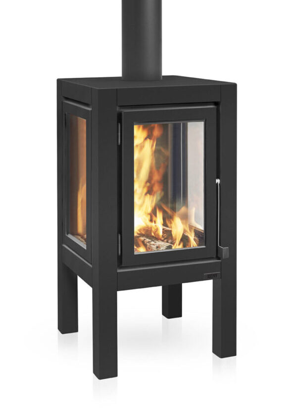RB73 Quaruba XXL black stainless steel outdoor fire from The Fireplace & Stove Co.