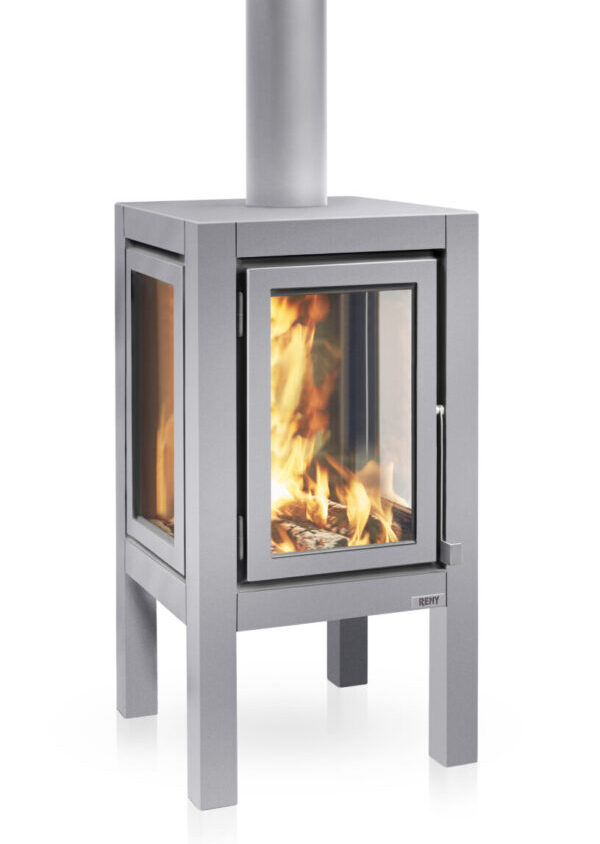 RB73 Quaruba XXL matt stainless steel outdoor fire from The Fireplace & Stove Co.