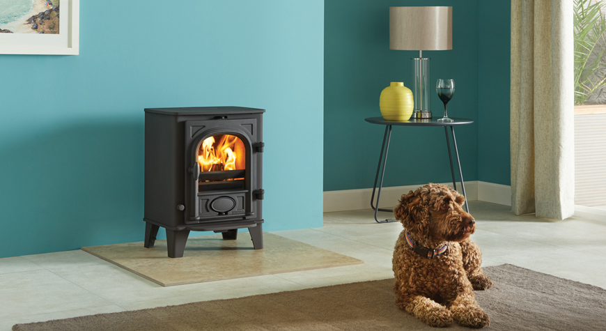 Stovax Stockton 3 wood burning stove in a room setting
