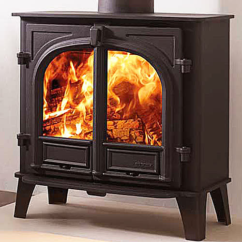 Stovax Stockton 5 Wide wood burning stove from The Fireplace & Stove Co.